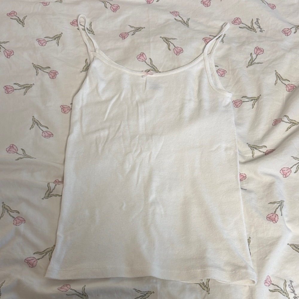 Brandy Melville Tank Top with pink bow